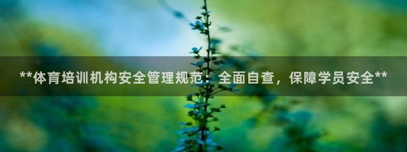 富联平台李 37oo735：**体育培训机构安全管理