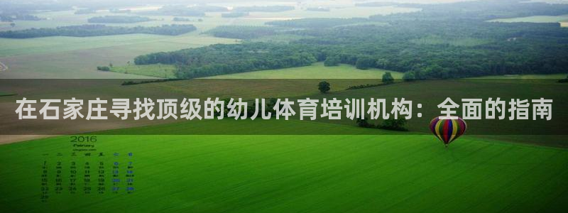 富联娱乐总代理是谁：在石家庄寻找顶级的幼儿体育培训机