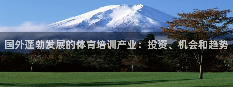 富联平台官网首页：国外蓬勃发展的体育培训产业：投资、