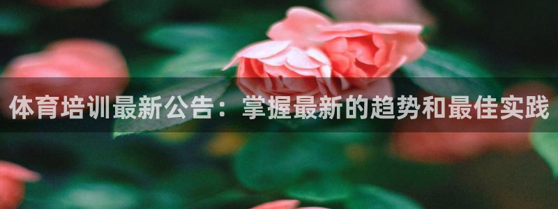 富联官方网站下载安装最新版：体育培训最新公告：掌握最