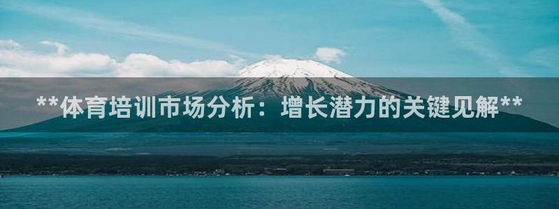 富联娱乐老板是谁：**体育培训市场分析：增长潜力的关